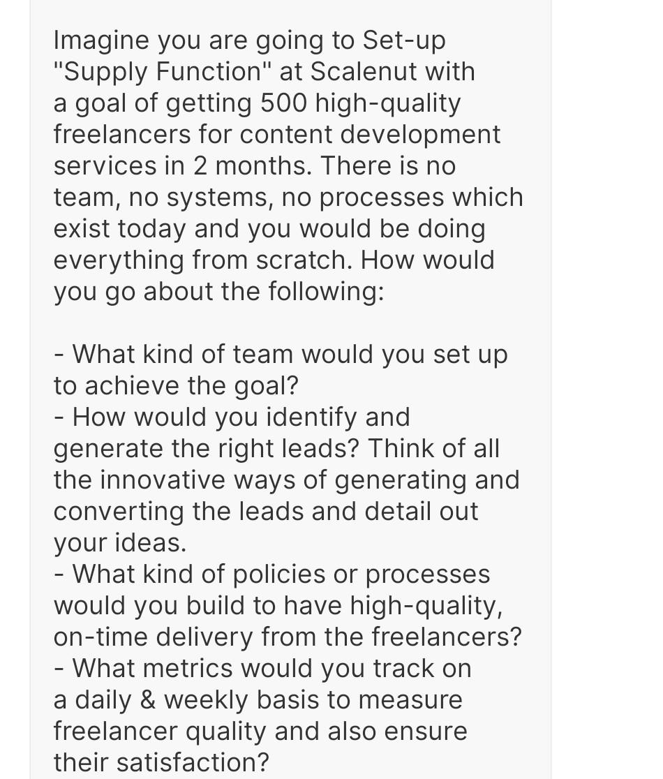 Imagine you are going to Set-up "Supply Function"