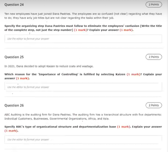 MGT230 Question 24 2 Points Ten new employees
