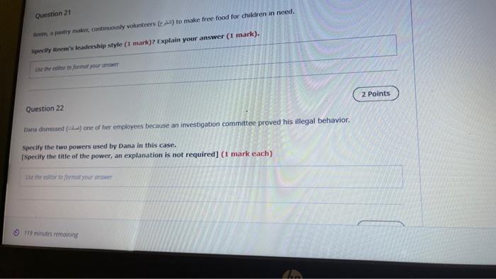 21-22 Question 21 Am apstry make continuously