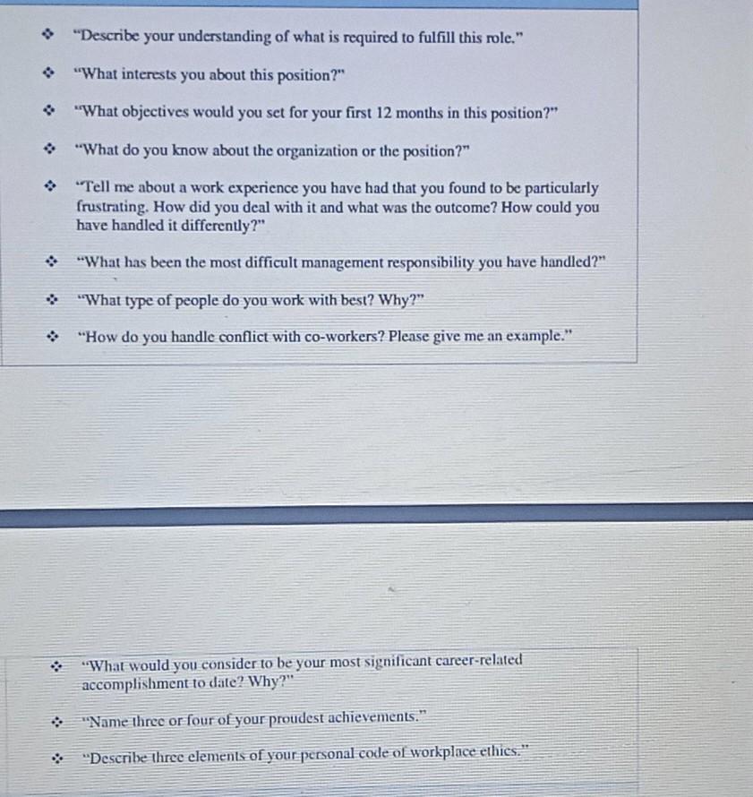 job title is teacher it's job interview questions