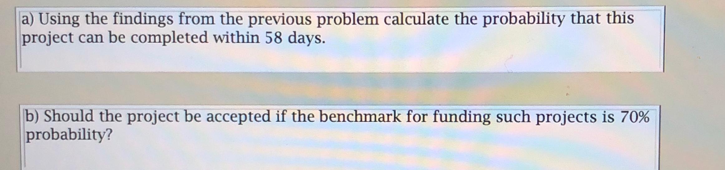 The expected wait time is 59.2 days (this is the