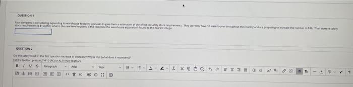 QUESTION 1 that he had there we are con and they