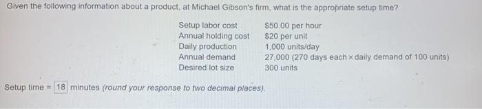 Given the following information about a product,