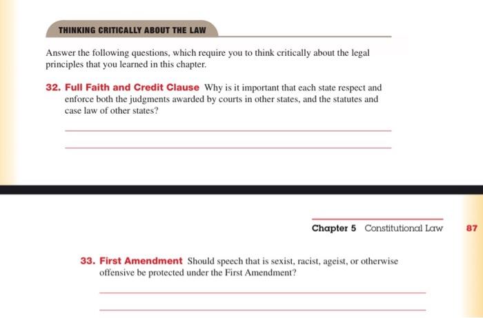 Subject Is business Law. Please Answer The