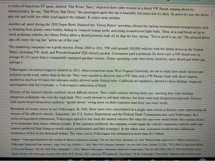 specifically, how were car owners harmed by