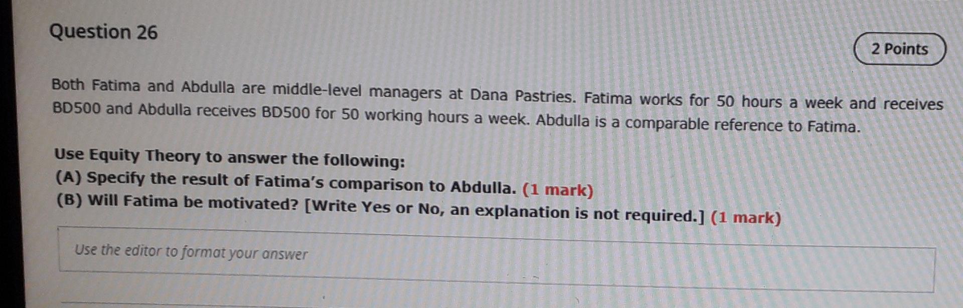 q26 plz write short answers Question 26 2 Points