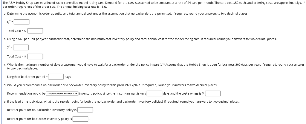 The A&M Hobby Shop carries a line of