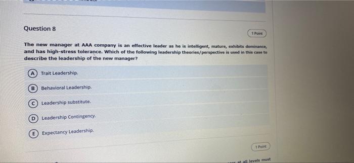 Question 7 1 Point Sit-Cafe managers continuously