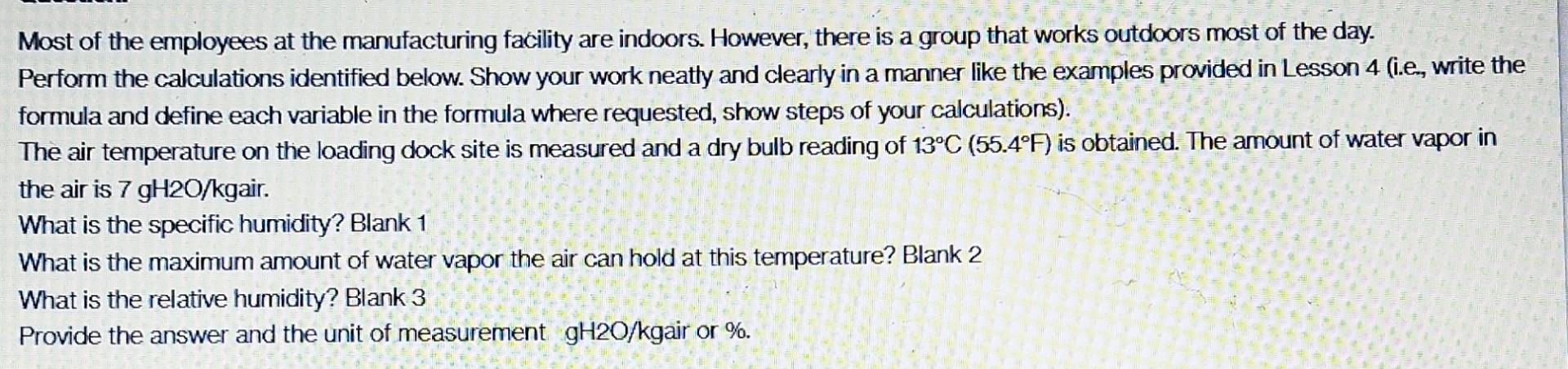 Most of the employees at the manufacturing