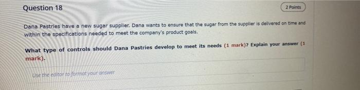 Question 7 1 Point Sit-Cafe managers continuously