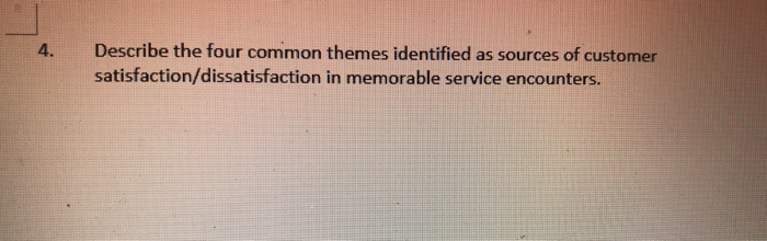 4. Describe the four common themes identified as