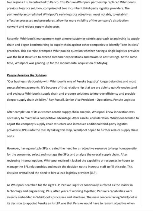 use the information above and reference the