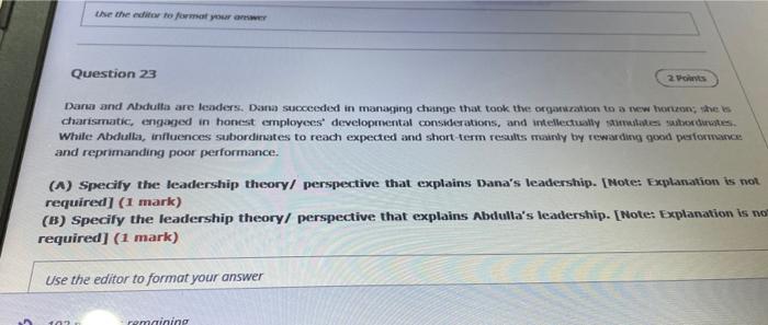 I need a short answer Question 20 Recom, a podry