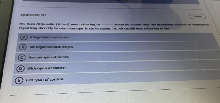 I need the answer without details Question 8 As a