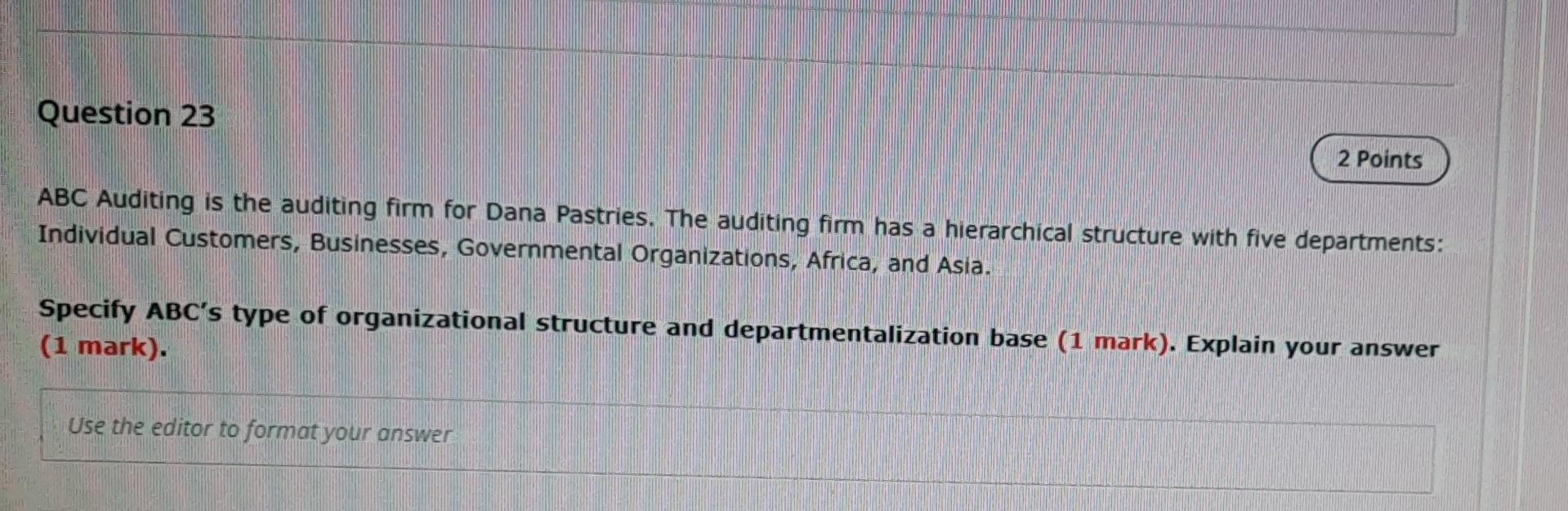 q23 plz ,write short answer , must be short