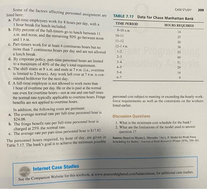 Slove case study using excel (show excel
