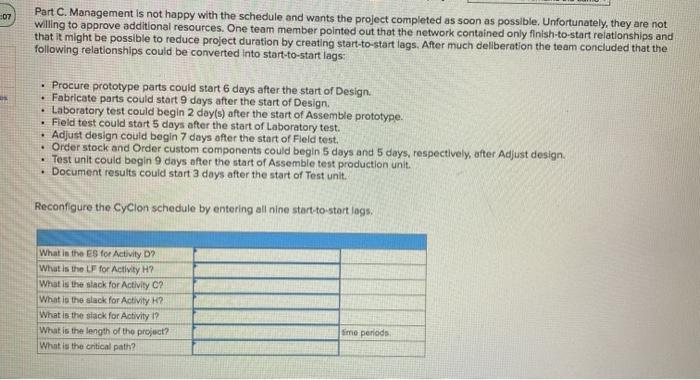 07 Part C. Management is not happy with the