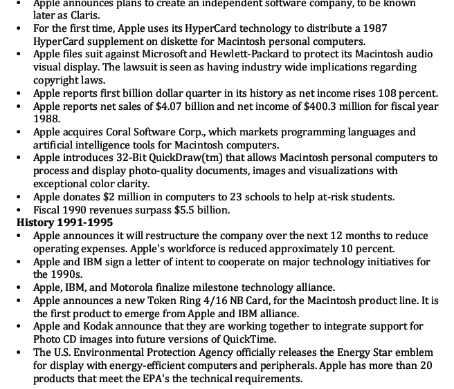 Based in above BCG matrix Apple Company adopt its