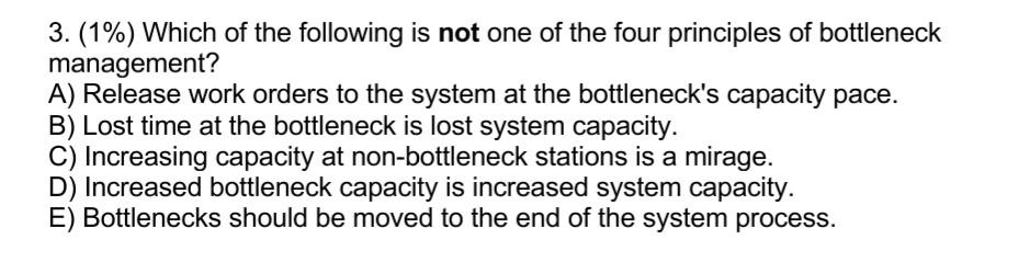 3. (1%) Which of the following is not one of the