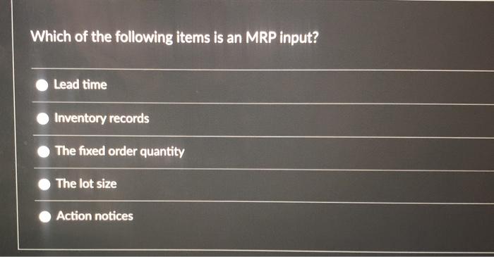 An item that is manufactured from component parts