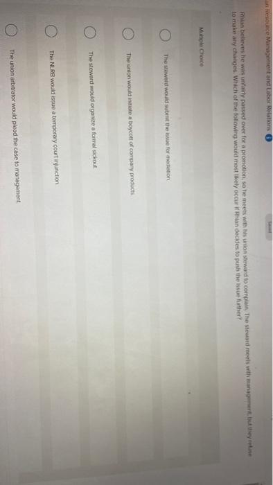 an Resource Management and Labor Relations Rhian