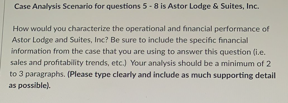Marketing Strategy Case Analysis Scenario for