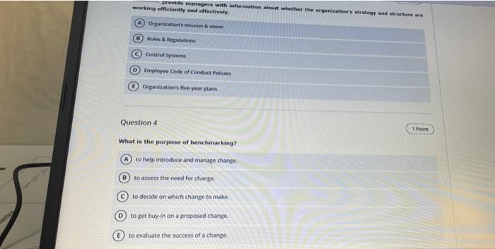 provide managers with information about whether