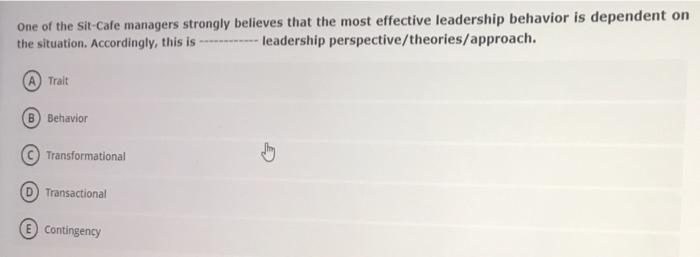 One of the sit-Cafe managers strongly believes