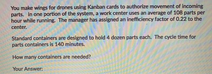 You make wings for drones using Kanban cards to