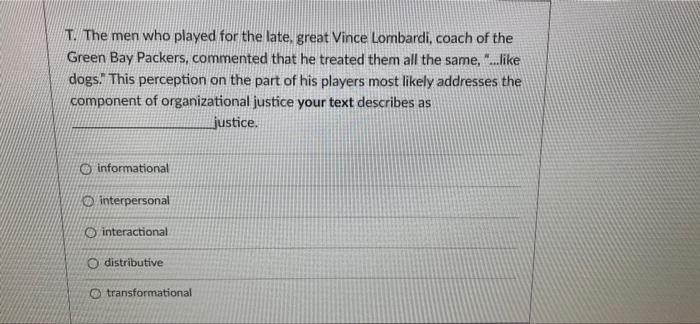 T. The men who played for the late, great Vince