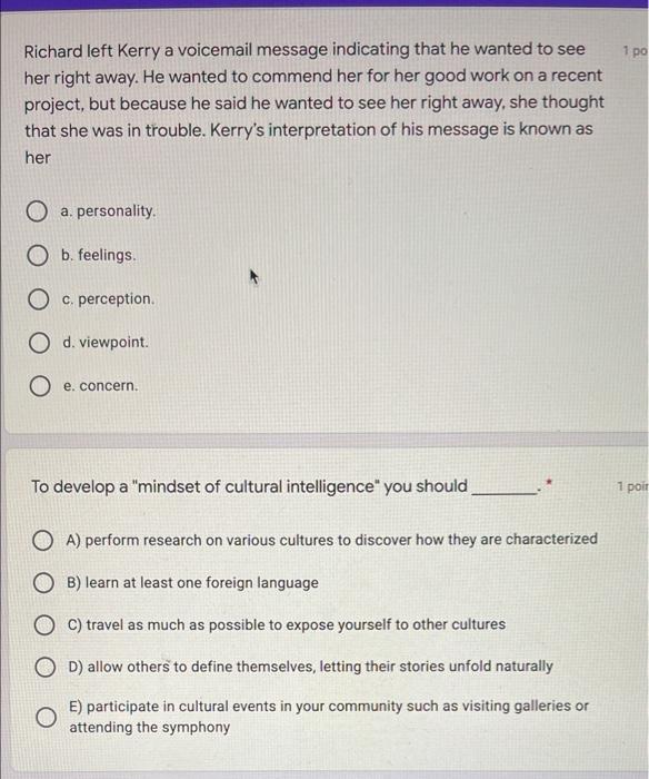 1 po Richard left Kerry a voicemail message