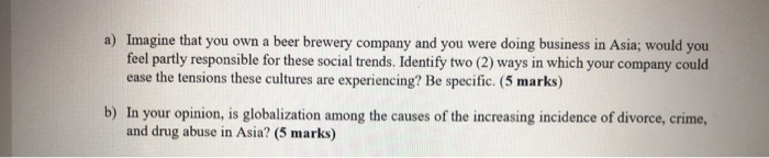 Please write 2 paragraphs for each part ! Shift