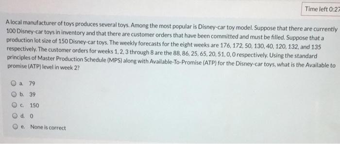 Time left 0:27 A local manufacturer of toys