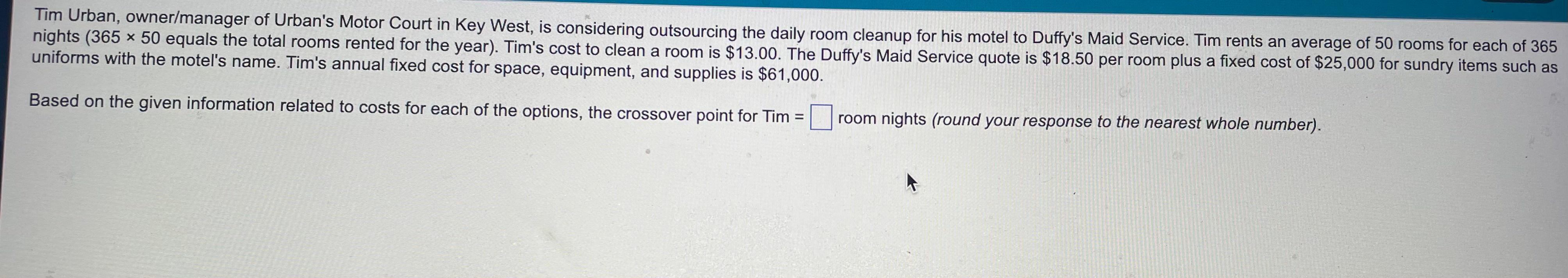 Tim Urban, owner/ manager of Urban's Motor Court