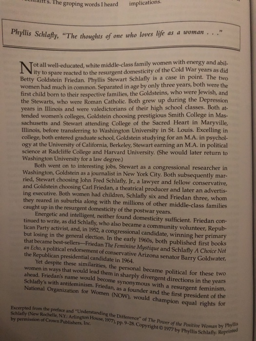 I need 4 strong question based on reading?