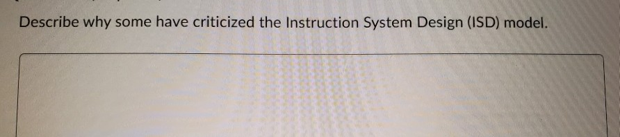 Describe why some have criticized the instruction