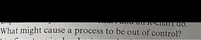 u unulant 0. What might cause a process to be out