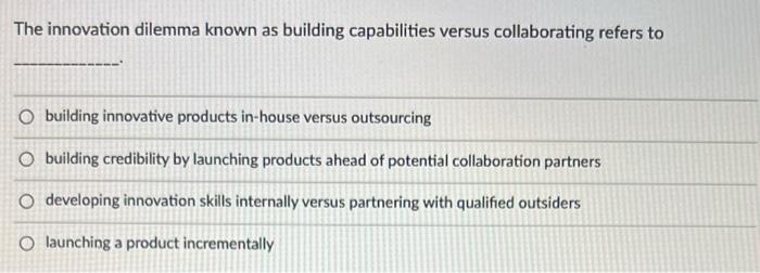 29 The innovation dilemma known as building