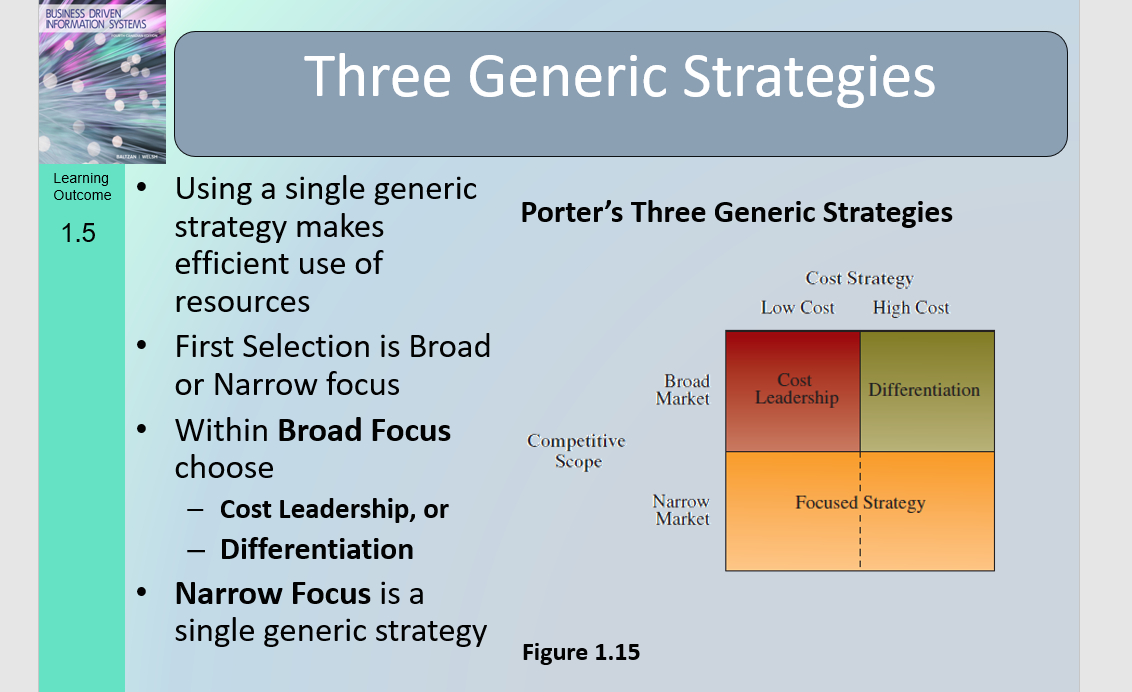 Identify the business strategies used by both
