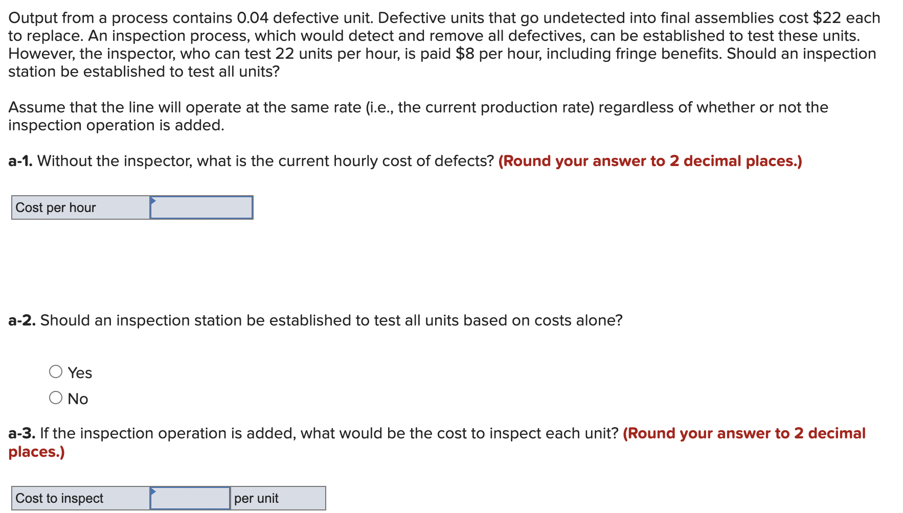 Output from a process contains 0.04 defective