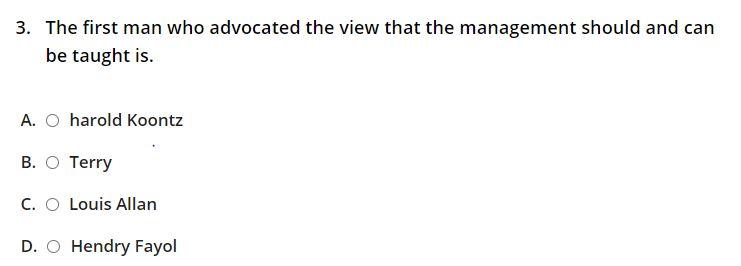 3. The first man who advocated the view that the