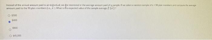 Instead of the annual amount paid to an