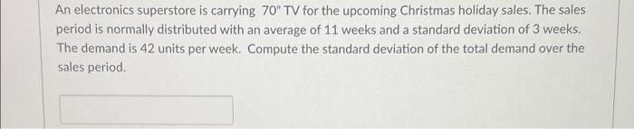 An electronics superstore is carrying 70" TV for