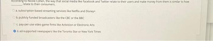 Which of the following describes the relationship