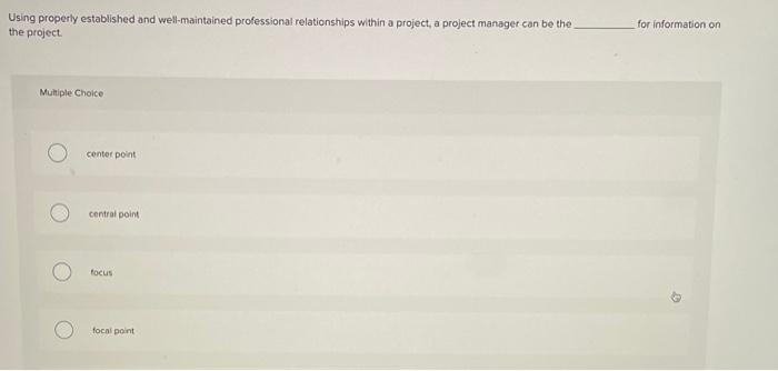 Using properly established and well-maintained