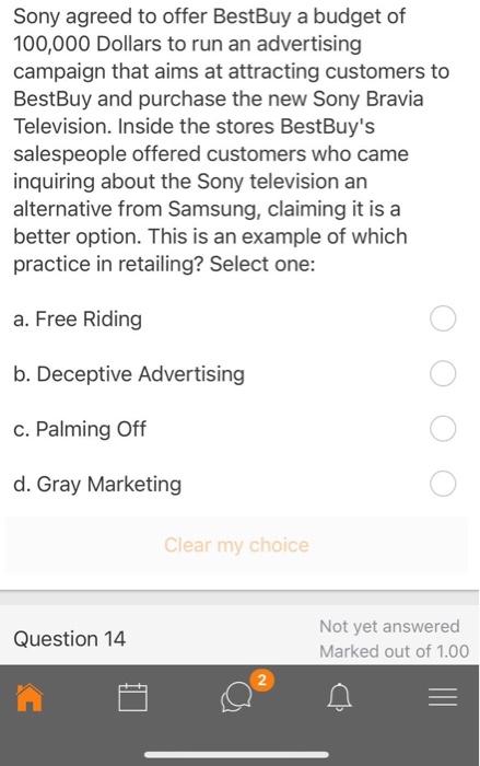 Sony agreed to offer BestBuy a budget of 100,000