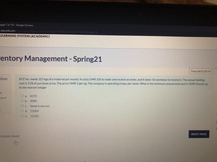 age 7 of 15) - Google Chrome squ.edu.om LEARNING