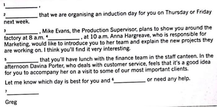 2-just a quick email to let you know 3-firstly