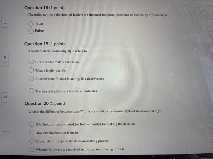 please answer all! Question 16 (1 point) As a