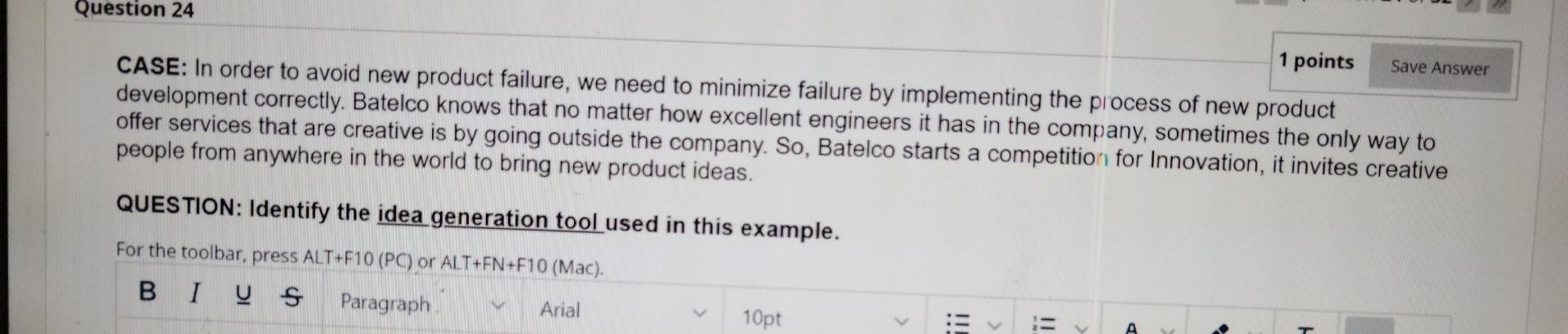 Q24 Question 24 1 points Save Answer CASE: In